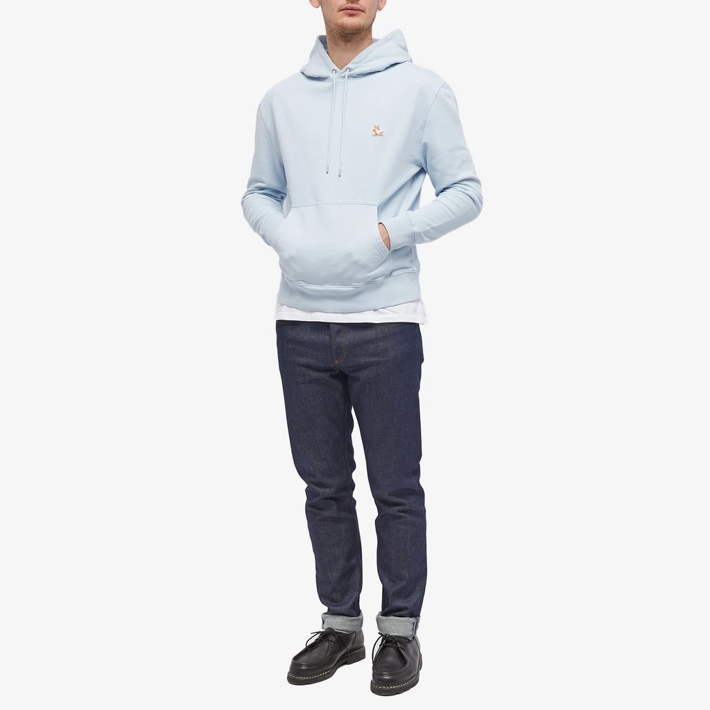 Maison Kitsune Chillax Fox Patch Regular Hoodie Sky Blue